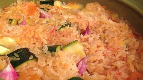 Рецепт Овощного плова с цукини