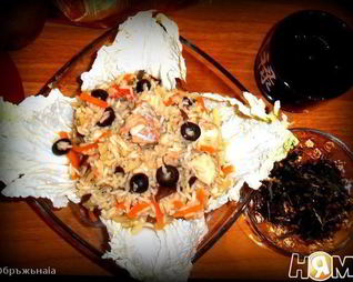 Паэлья — быстрый рис с консервированным тунцом