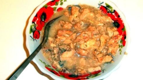 паэлья — быстрый рис с консервированным тунцом