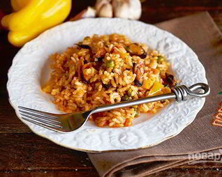 Паэлья классическая с морепродуктами