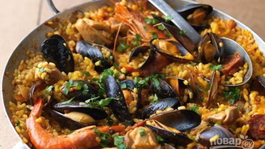 Рецепт паэльи классической