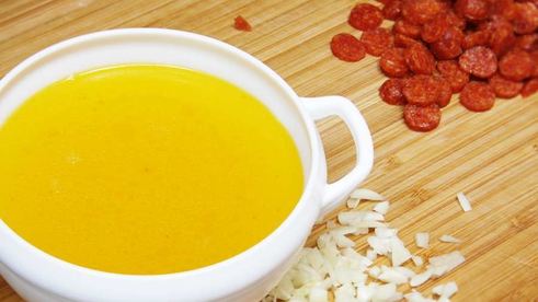 паэлья с креветками и чоризо