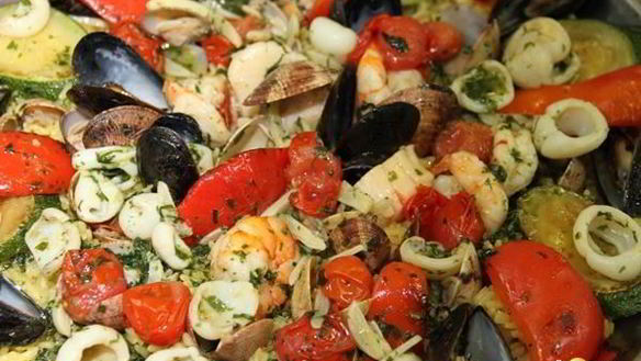 Рецепт Паэльи с морепродуктами