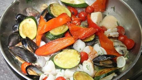 паэлья с морепродуктами