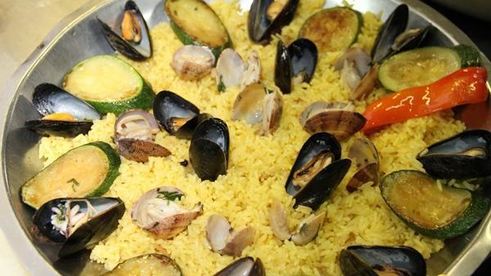 паэлья с морепродуктами