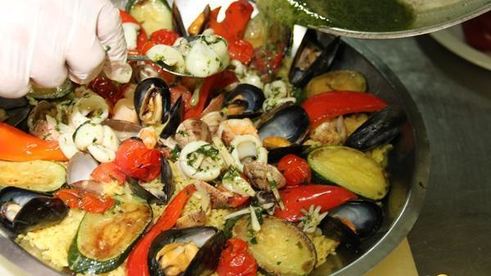 паэлья с морепродуктами