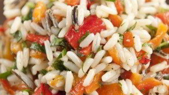 Рецепт Пилафа с тыквой, красными перцами и жареными тыквенными семечками