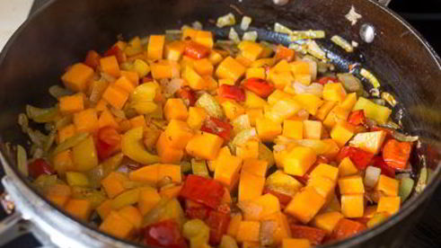 пилав с курицей и тыквой