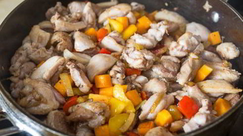 пилав с курицей и тыквой