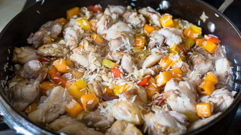 пилав с курицей и тыквой