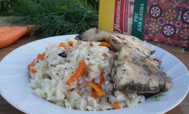 Плов Дачный с карпом