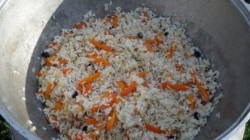 плов дачный с карпом