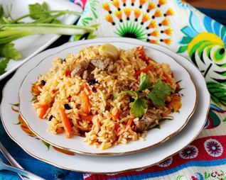 Плов из баранины в казане