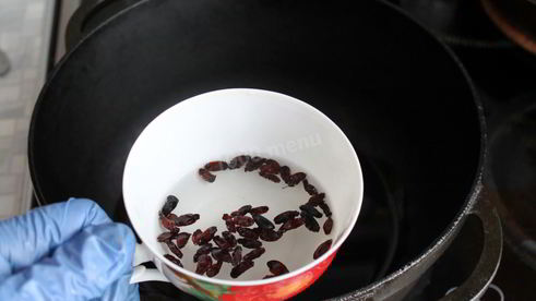 плов из баранины в казане