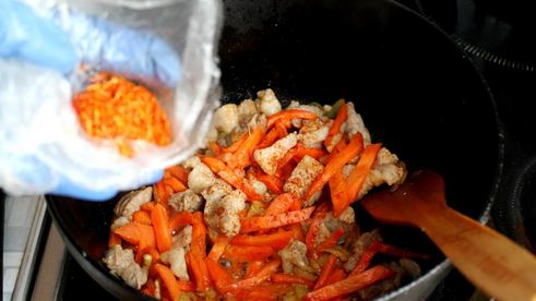 плов из баранины в казане