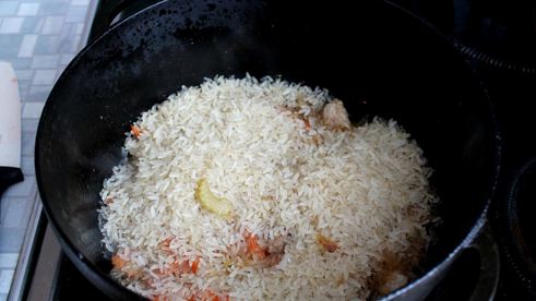 плов из баранины в казане