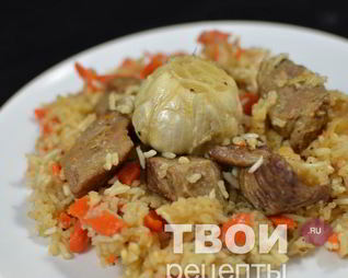 Плов из баранины в мультиварке