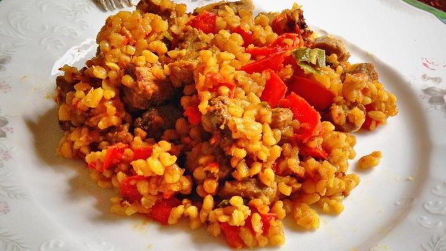 Рецепт плова из булгура с индейкой
