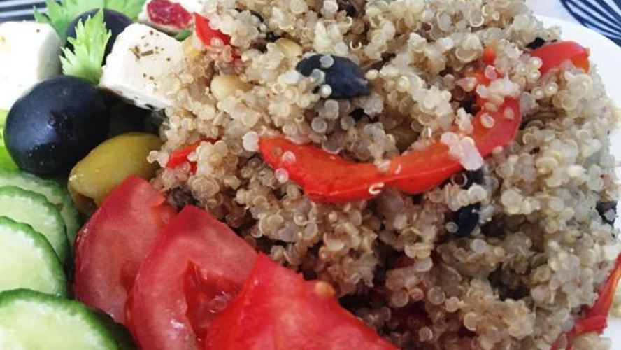 Рецепт плова из киноа с грибами