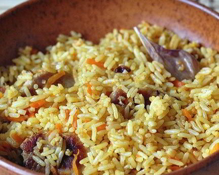 Плов из телятины в мультиварке