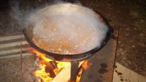 плов на костре