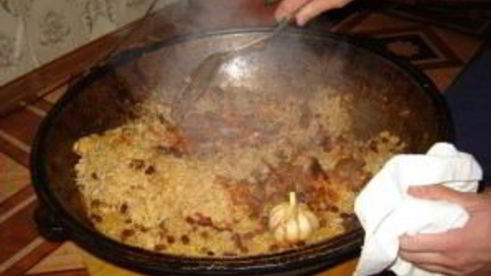 плов на костре