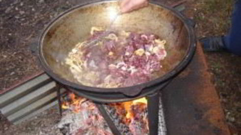 плов на костре