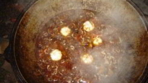 плов на костре