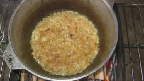 плов праздничный по-узбекски