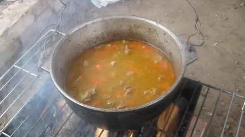 плов праздничный по-узбекски