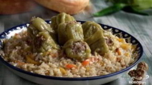 плов с болгарским перцем