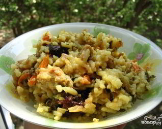 Плов с черносливом и курицей