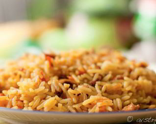 Плов с курицей и барбарисом