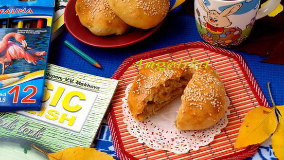 Рецепт Плова с курицей в булочке