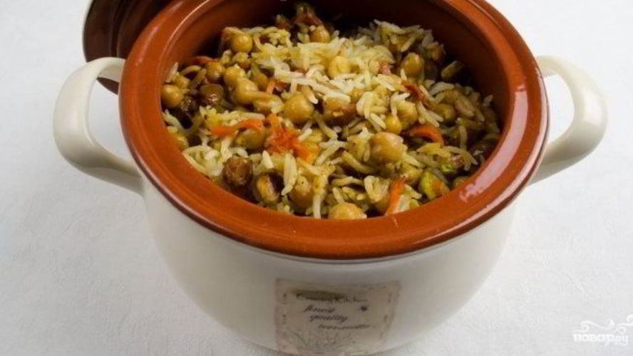 Рецепт плова с нутом в мультиварке