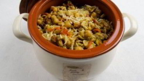 плов с нутом в мультиварке