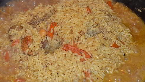 плов с нутом