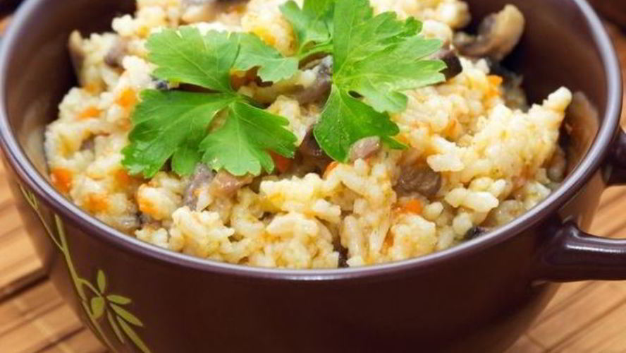 Рецепт плова со свежими грибами