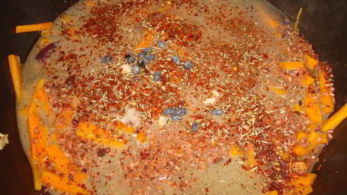 плов узбекский из риса де-взира