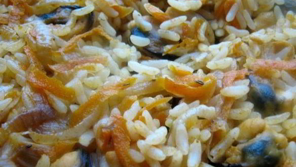 Рецепт Плова в духовке в казане