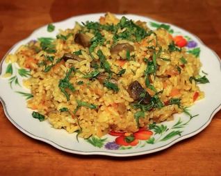 Постный плов в мультиварке