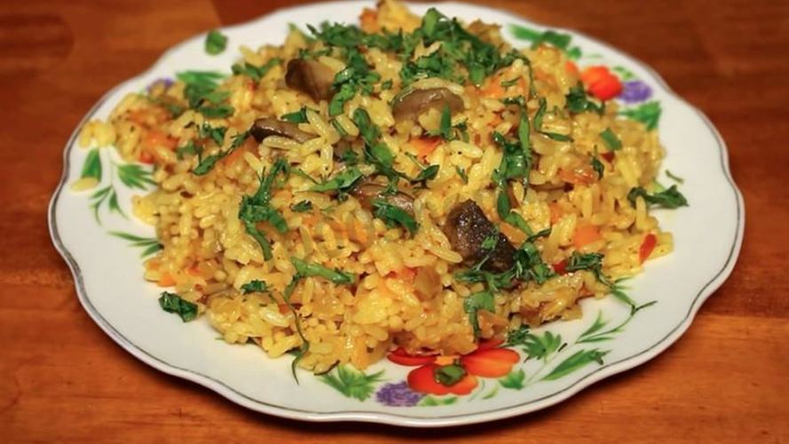 Рецепт постного плова в мультиварке