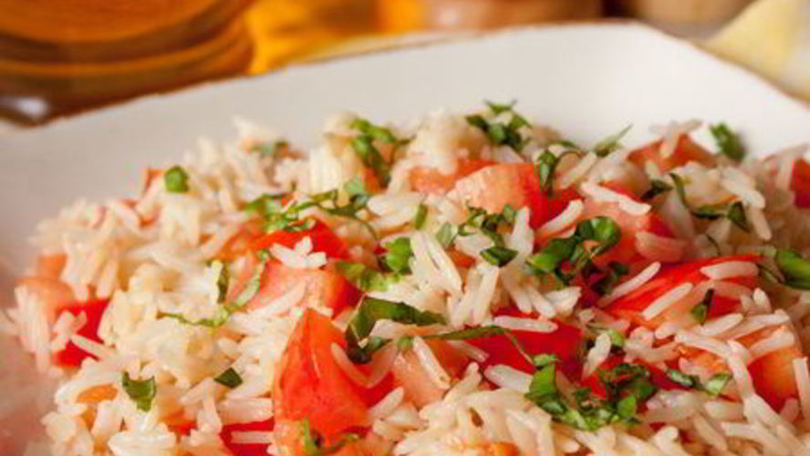 Рецепт рисового пилава с помидорами и базиликом