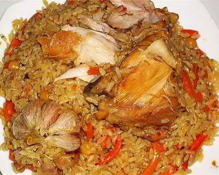 Узбекский плов с курицей