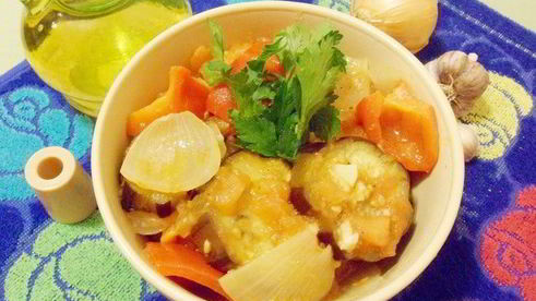 овощное рагу с баклажанами по-арабски