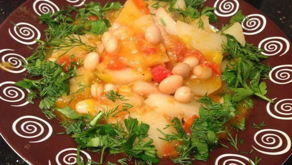 Рецепт Овощного рагу с фасолью