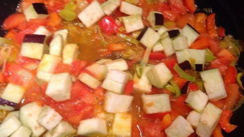 овощное рагу с фасолью