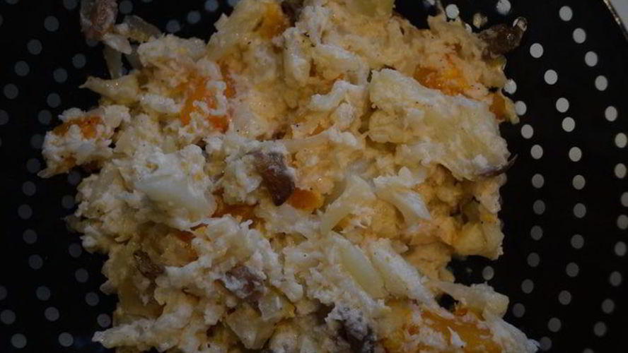 Рецепт овощного рагу с кокосовым молоком и грибами