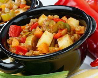 Овощное рагу с курицей