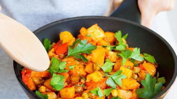 Рецепт Овощного рагу со сладким перцем и томатами